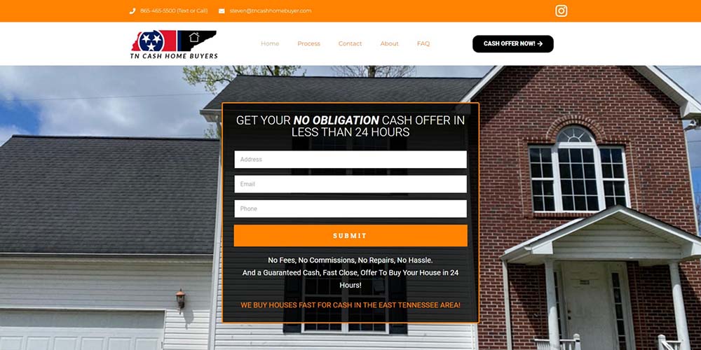 Tennessee Cash Home Buyer Website 5